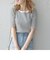 SHIPS any:〈ウォッシャブル〉テレコ ハーフ スリーブ TEE