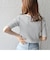 SHIPS any:〈ウォッシャブル〉テレコ ハーフ スリーブ TEE