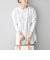 SHIPS any:〈吸水速乾〉ラウンドヘム ロングスリーブ ワイド TEE