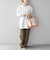 SHIPS any:〈吸水速乾〉ラウンドヘム ロングスリーブ ワイド TEE