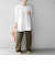 SHIPS any:〈吸水速乾〉ラウンドヘム ロングスリーブ ワイド TEE