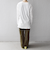 SHIPS any:〈吸水速乾〉ラウンドヘム ロングスリーブ ワイド TEE