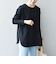 SHIPS any:〈吸水速乾〉ラウンドヘム ロングスリーブ ワイド TEE