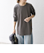 SHIPS any:〈吸水速乾〉ラウンドヘム ロングスリーブ ワイド TEE