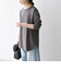 SHIPS any:〈吸水速乾〉ラウンドヘム ロングスリーブ ワイド TEE