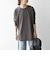 SHIPS any:〈吸水速乾〉ラウンドヘム ロングスリーブ ワイド TEE