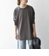 SHIPS any:〈吸水速乾〉ラウンドヘム ロングスリーブ ワイド TEE