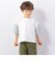 SHIPS any: オーバーサイズ バイカラー 半袖 Tシャツ <KIDS>