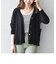 SHIPS any:〈手洗い可能〉リネン ミックス Vネック ワイド カーディガン
