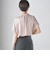 〈手洗い可能〉ネック ギャザー ソリッド ブラウス