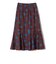 〈手洗い可能〉ドビープリントフレアスカート◇