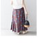 〈手洗い可能〉ドビープリントフレアスカート◇