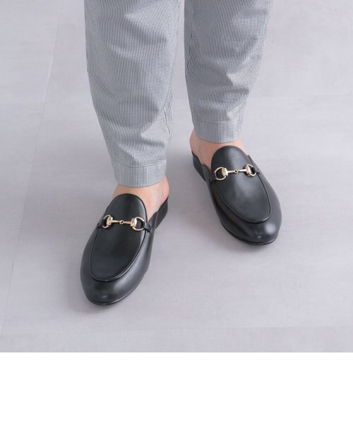 SHIPS シップス ビット ローファー ブラック メンズ オシャレ  本革 SHIPS: レザー ミュール ビット ローファー｜シップスの通販
