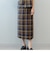 *〈手洗い可能〉ツイルチェックスカート◇