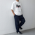 【SHIPS any別注】GRAMiCCi: オーガニックコットン ルーズテーパード ストレッチ デニム パンツ◇
