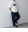 【SHIPS any別注】GRAMiCCi: オーガニックコットン ルーズテーパード ストレッチ デニム パンツ◇