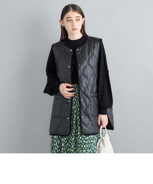 フェイクレザーキルティングベスト◇｜シップスの通販｜&mall（アンド