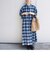 【SHIPS any別注】UNIVERSAL OVERALL:〈ウォッシャブル〉チェック シャツ ワンピース