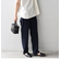 *〈洗濯機可能〉ワンタックスリムテーパードパンツ◇
