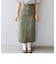 SHIPS any:〈ウォッシャブル〉オーガニック ツイル ストレート スカート