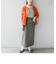 SHIPS any:〈ウォッシャブル〉オーガニック ツイル ストレート スカート
