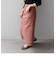 SHIPS any:〈ウォッシャブル〉オーガニック ツイル ストレート スカート