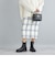 ウールタータンチェックタイトスカート◇