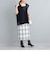 ウールタータンチェックタイトスカート◇