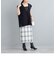 ウールタータンチェックタイトスカート◇