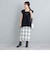 ウールタータンチェックタイトスカート◇