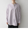 SHIPS any:〈洗濯機可能〉REPREVE バンド カラー シャツ