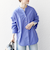 SHIPS any:〈洗濯機可能〉REPREVE バンド カラー シャツ