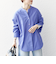SHIPS any:〈洗濯機可能〉REPREVE バンド カラー シャツ