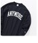 【SHIPS any別注】Champion: ANYロゴ カレッジプリント クルーネック スウェット◇