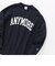 【SHIPS any別注】Champion: ANYロゴ カレッジプリント クルーネック スウェット◇