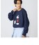 *SHIPS: アメリカ製 ＜MICKEY MOUSE＞ プリント ラグランスリーブ クルーネック スウェット
