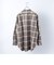 SHIPS any: バンドカラー 長袖 ロング グランパ ネルシャツ◇