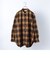 SHIPS any: バンドカラー 長袖 ロング グランパ ネルシャツ◇