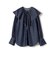 〈手洗い可能〉デニムフリルブラウス◇