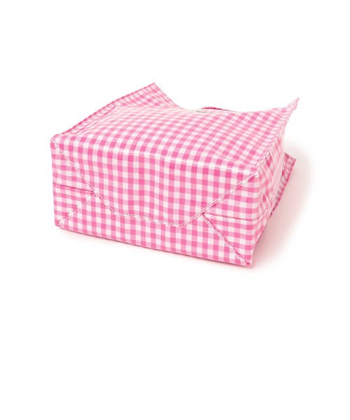 TEMBEA/PAPERTOTE/Mサイズ/ギンガムチェックビニールトートバッグ TEMBEA Paper Tote Small PVC Coating - Gingham Black