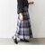 SHIPS any: 〈ウォッシャブル〉IN.TES.PRA チェック タック スカート