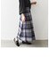 SHIPS any: 〈ウォッシャブル〉IN.TES.PRA チェック タック スカート