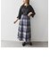 SHIPS any: 〈ウォッシャブル〉IN.TES.PRA チェック タック スカート