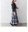 SHIPS any: 〈ウォッシャブル〉IN.TES.PRA チェック タック スカート