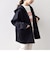 SHIPS any: ノンミュールジングウール フード ミディ ジップ コート