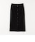 SHIPS any: ジャージメルトン フロントボタン ストレート スカート