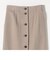 SHIPS any: ジャージメルトン フロントボタン ストレート スカート