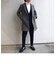 SHIPS any: ＜ストレッチ＞フューチャー メルトン チェスター コート 22FW◇