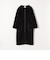 SHIPS any: ノンミュールジングウール コクーン ノーカラー パイピング ロングコート