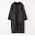 SHIPS any: ノンミュールジングウール コクーン ノーカラー パイピング ロングコート